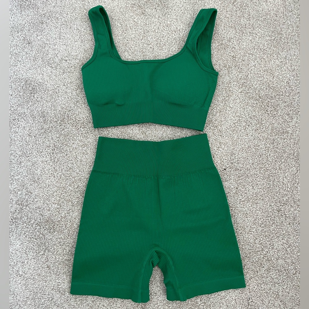 Amazon Ribbed Workout Set